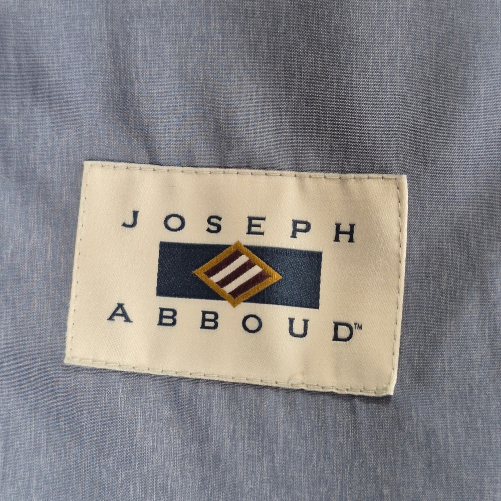Joseph Abboud Blazer Mens 50R Blue Plaid Virgin Wool Lanificio di Pray - Picture 3 of 12